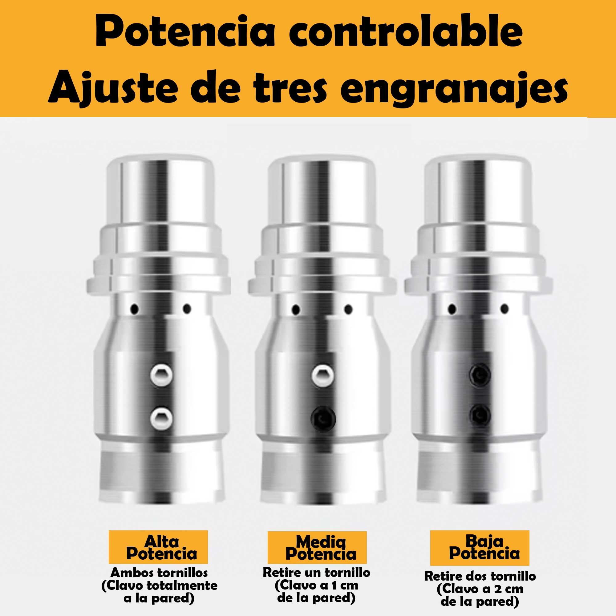 Pistola REMACHADORA con clavos